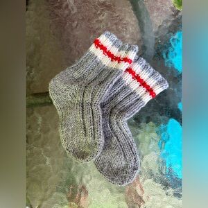 Wool sock monkey winter socks knit traditional